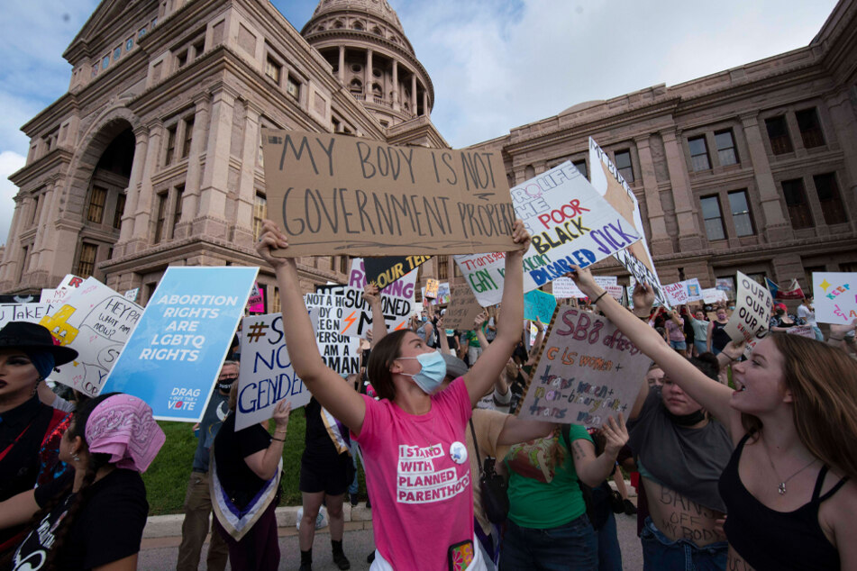 Thousands of women came together for the Women's March at the Texas Capitol on Saturday in protest of Texas' abortion law.