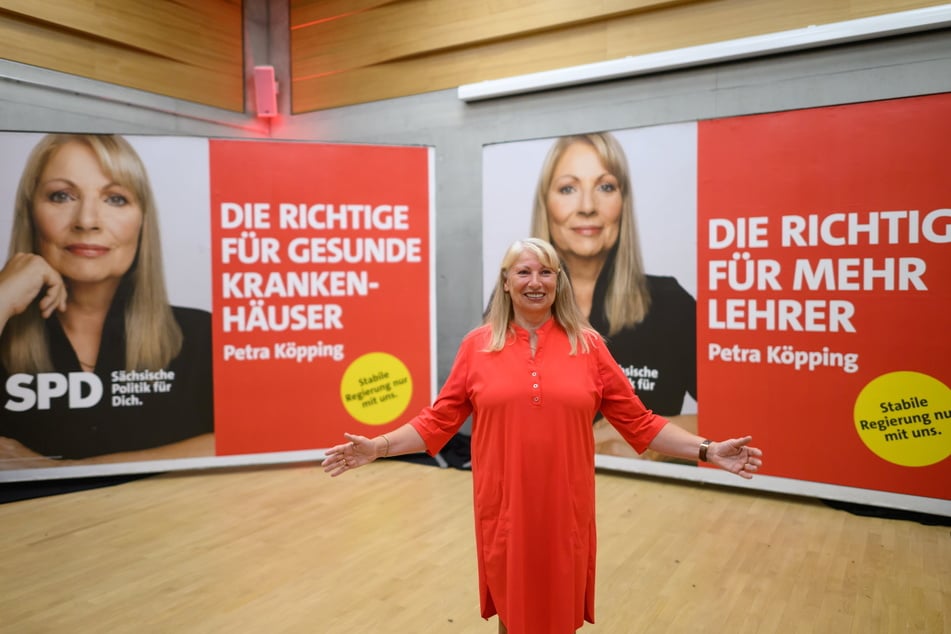 Mit dem Spruch "Die Richtige für Sachsen" zieht Köpping in den Wahlkampf.