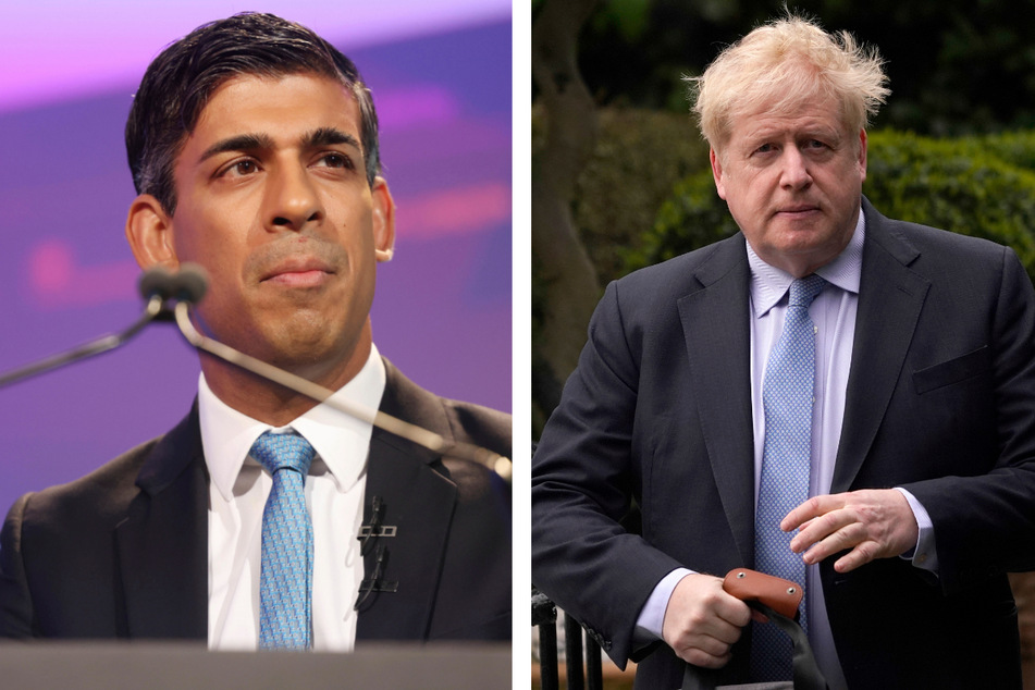 Großbritanniens Premier Rishi Sunak (43) und Boris Johnson haben derzeit nicht das beste Verhältnis zueinander.