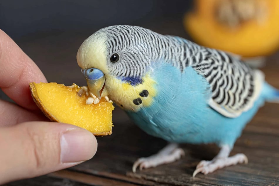 Gegen die Fütterung von gängigen Speisekürbissorten spricht bei Wellensittichen nichts.