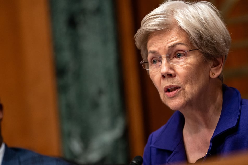 Sen. Elizabeth Warren (pictured) renewed calls Wednesday for a bribery probe into Paramount following its reported $16 million settlement with President Donald Trump.