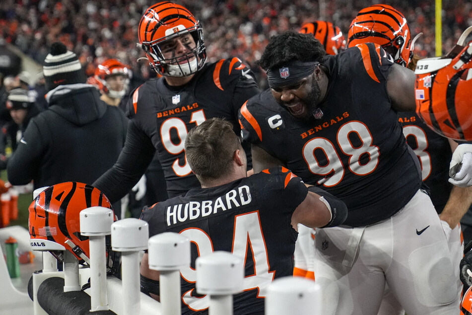 NFL: Hubbard makes playoff history as Bengals survive Ravens slugfest