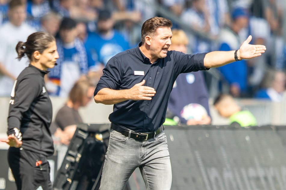 FCM-Trainer Christian Titz (52) will den Aufwärtstrend auch in der Länderspielpause gegen Erzgebirge Aue fortsetzen.