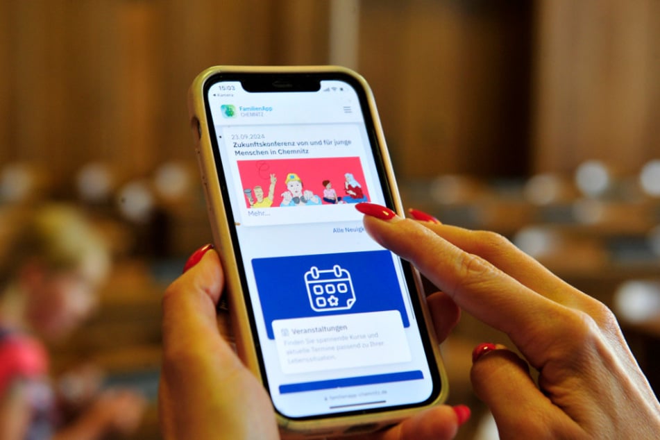 So sieht die neue "FamilienAPP" der Stadt Chemnitz aus.