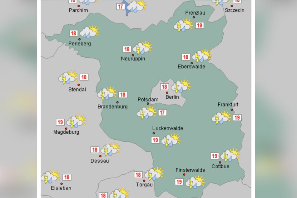 Am Mittwoch kratzen die Temperaturen an der 20-Grad-Marke, doch es wird auch ungemütlich.