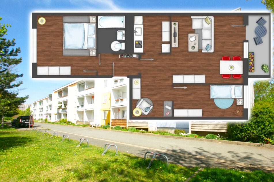 Schöne 3-Raum-Wohnung mit Balkon und Badewanne in Plauen frei