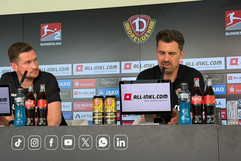 Dynamo-Chefcoach Thomas Stamm (43) muss im Heimspiel gegen den VfL Bochum womöglich auf gleich mehrere Spieler verzichten.