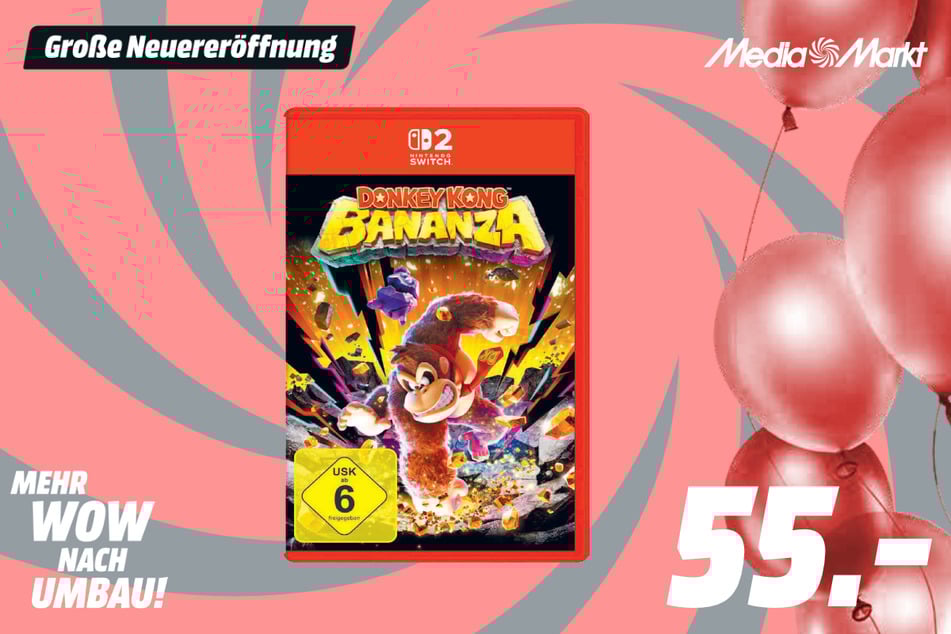 Switch2-Game "Donkey Kong Bananza" für 55 Euro.