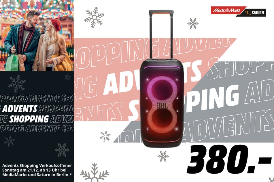 JBL-PartyBox Stage 320 für 380 Euro.