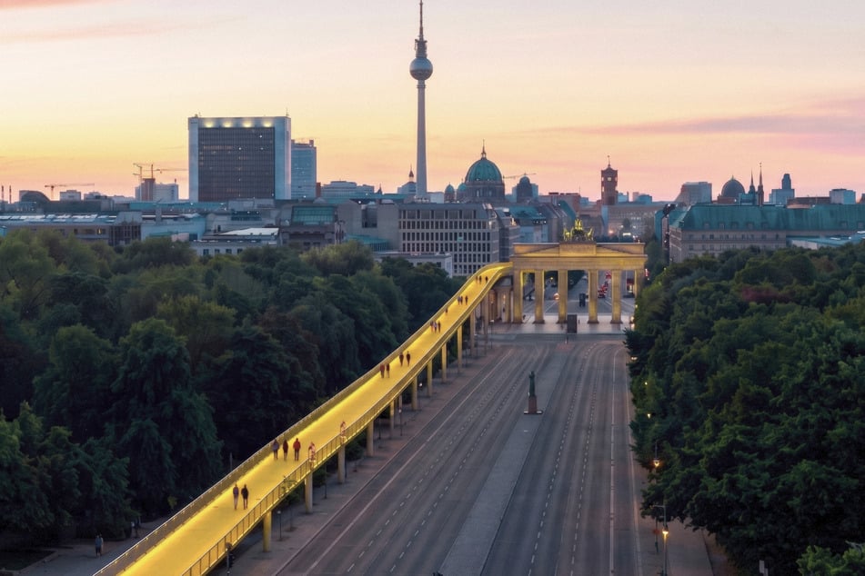 Das Brandenburger Tor soll für Touristen mit der Rampe noch attraktiver werden.