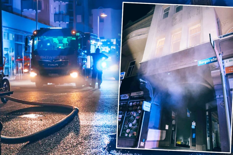 Feuer in ältestem Einkaufsmarkt: Fluchtweg für Hausbewohner abgeschnitten