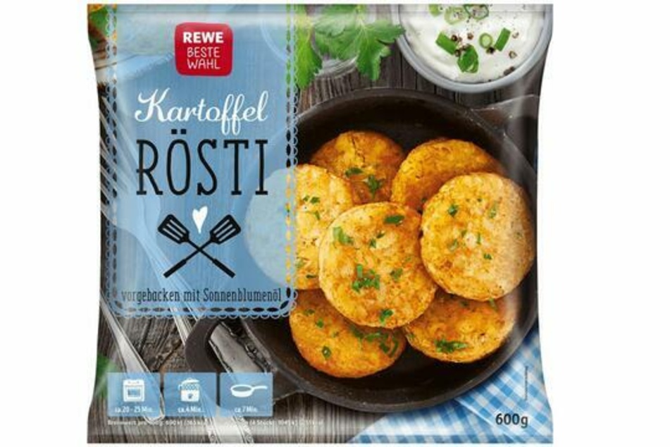 Betroffen sind die "Rewe Beste Wahl Kartoffelrösti".