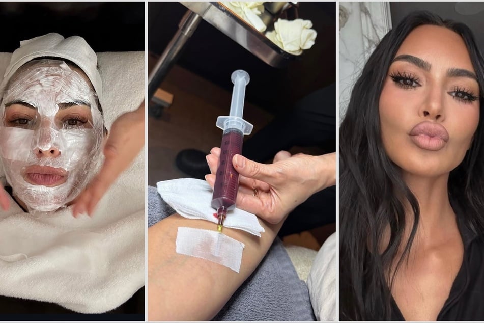 Kim Kardashian freaked fans out by seemingly getting blood injections while in Korea.
