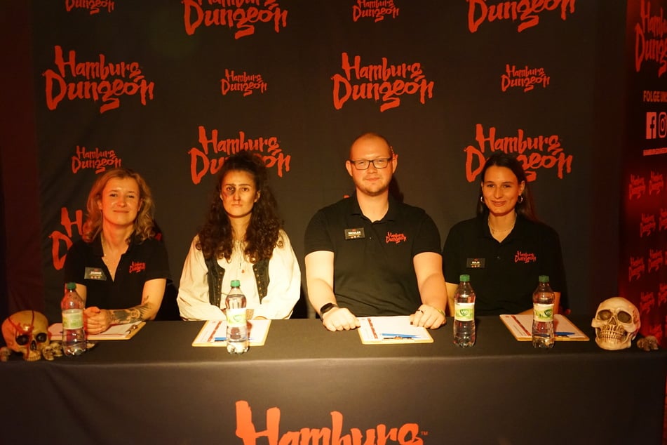 Die Jury (v.l.n.r.): Janine von Ende, Schauspielleitung, Juliane Neu, Nicolas Schulze, stellvertretender Schauspielleiter und Marketing-Managerin Maja Fried.