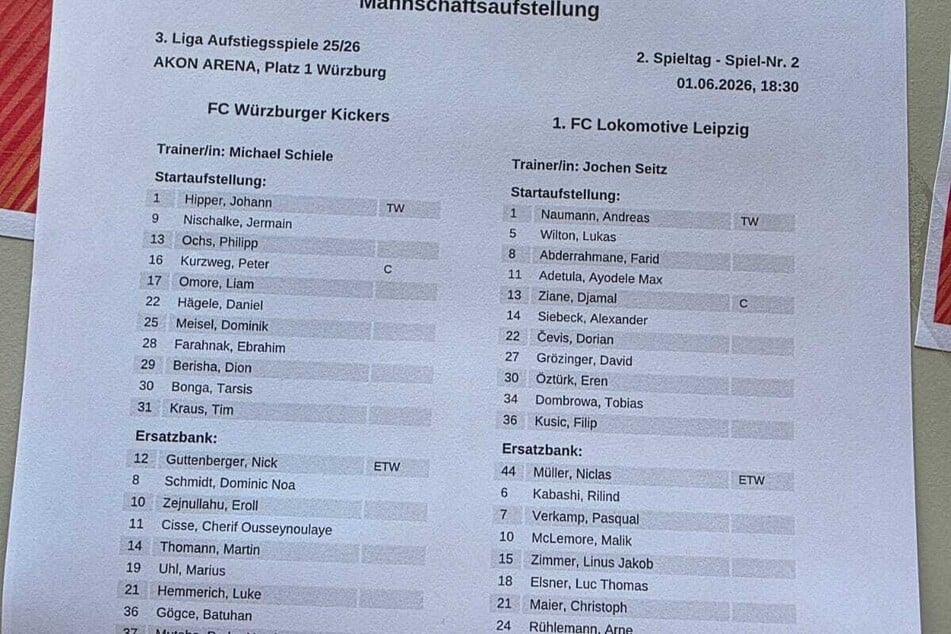 Die ganz großen Überraschungen sind bei Lok Leipzig also ausgeblieben.