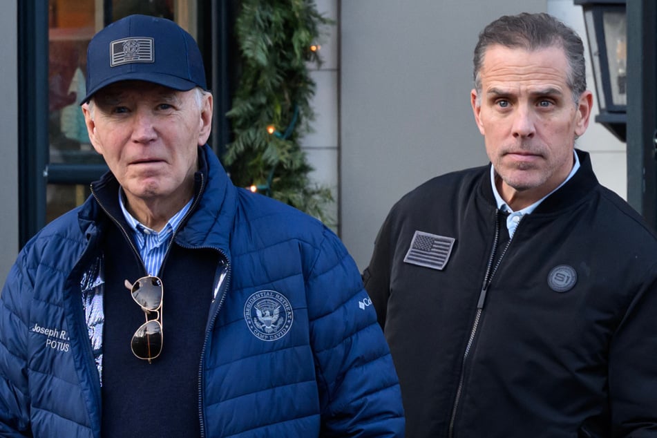 President Biden pardoned his son Hunter (r.), who was convicted earlier this year of tax evasion and illegally possessing a firearm, on Sunday.