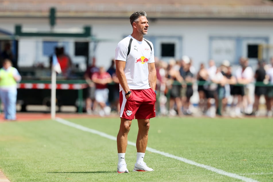 RB Leipzigs Trainer Martin Demichelis war mit einigen Teilen des Tests sicherlich nicht einverstanden.