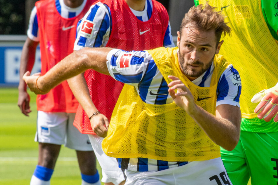 Hertha-Neuzugang Lucas Tousart beim Training.