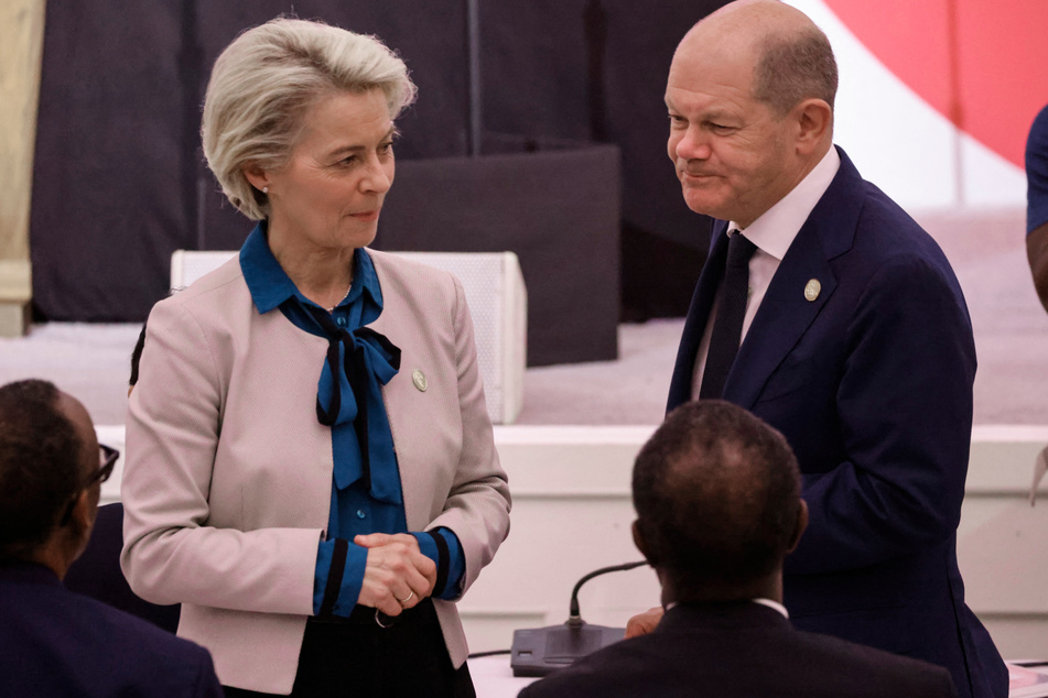 EU-Kommissionspräsidentin Ursula von der Leyen (64) und Bundeskanzler Olaf Scholz (64, SPD) wollen einen "Marshallplan" für die Ukraine aufsetzen.