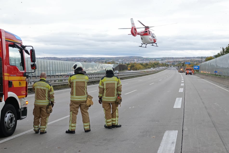 Der Rettungshubschrauber "Christoph 38" brachte die verletzte Frau in ein Krankenhaus.