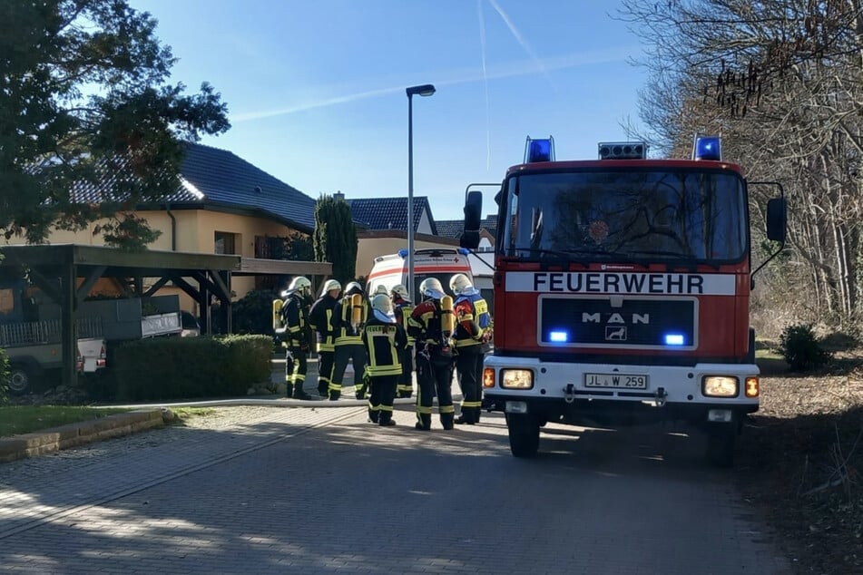 In Genthin hatte ein Einfamilienhaus Feuer gefangen.