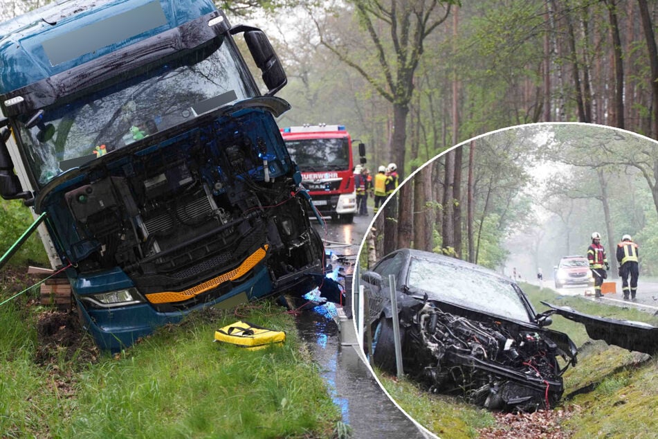 Frontal-Crash nach riskantem Überholmanöver auf der B97!