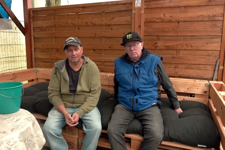 Michael (l.) und Lothar hatten sich nach Dagmars Tod um das Gebäude gekümmert.