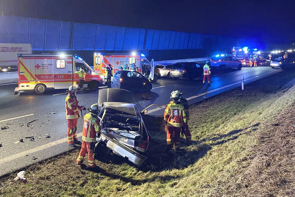 Auf den Unfall folgte ein großer Rettungseinsatz.