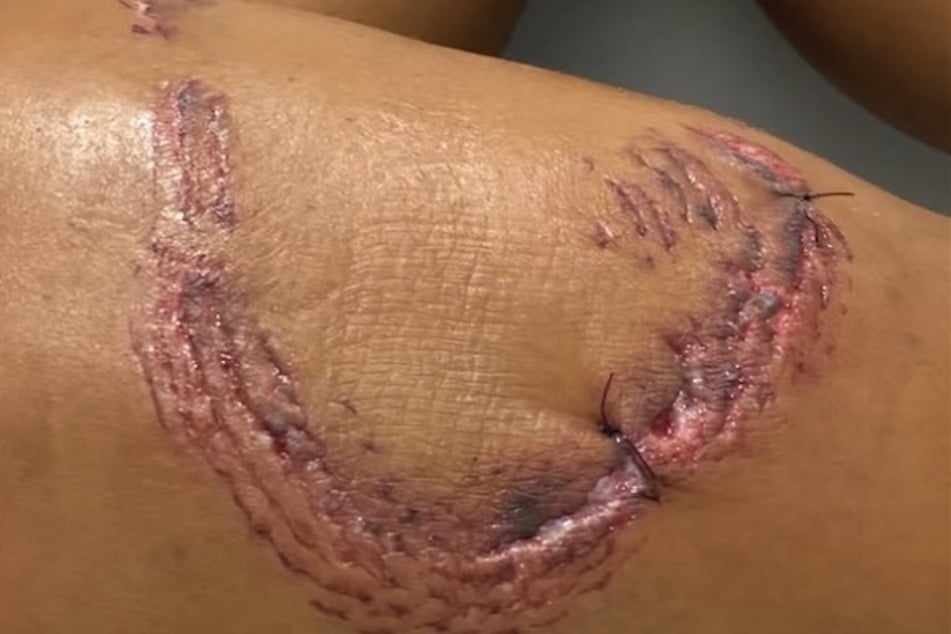 Das wäre ein ordentlicher Happen geworden, doch die Brasilianerin konnte sich rechtzeitig losreißen.