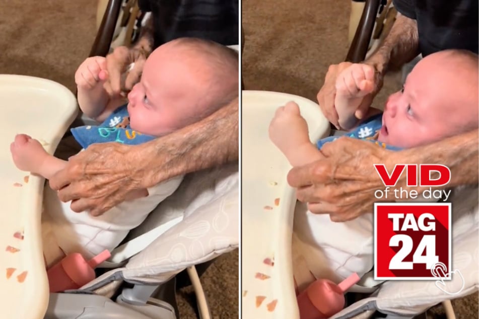 viral videos: Viral Video of the Day for March 1, 2024: Baby has mixed reactions to mashed potatoes!