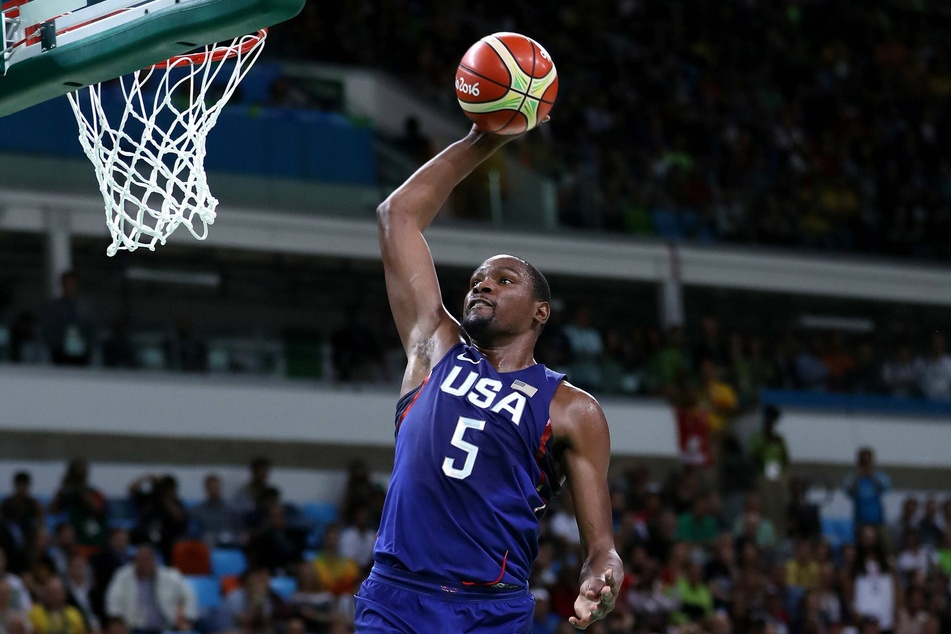 Kevin Durant scored 17 points as Team USA avoided a three-game losing streak on Tuesday night