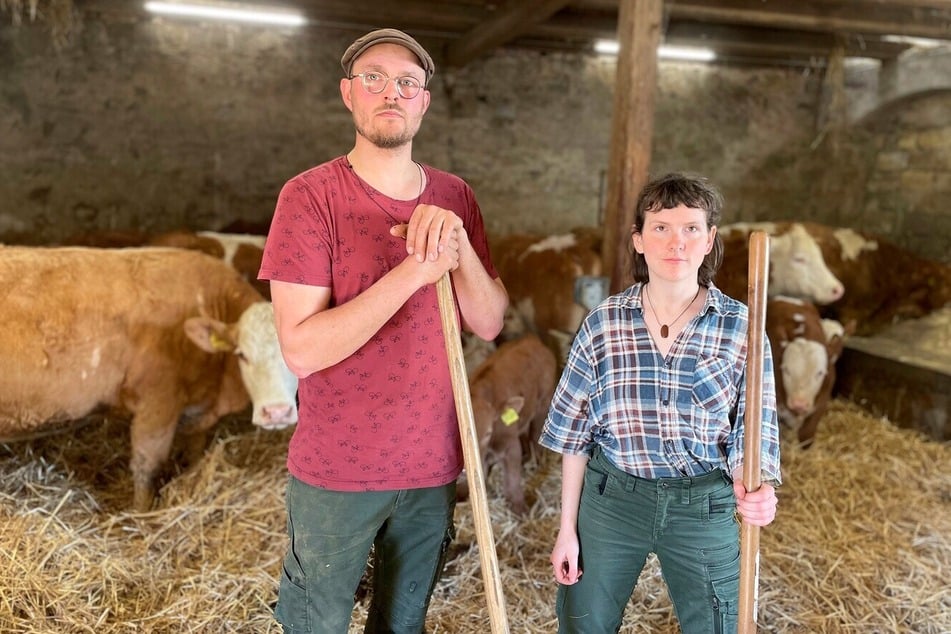 Johann und seine Freundin Clara bewirtschaften einen Bio-Hof bei Dresden.