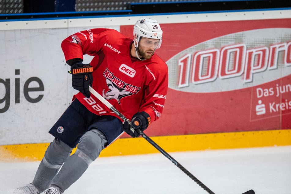 Nach Ende der NHL-Saison hatte Leon Draisaitl (30) immer mal wieder beim KEC mittrainiert, um sich fit zu halten.