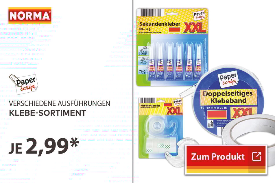 Klebesortiment für je 2,99 Euro