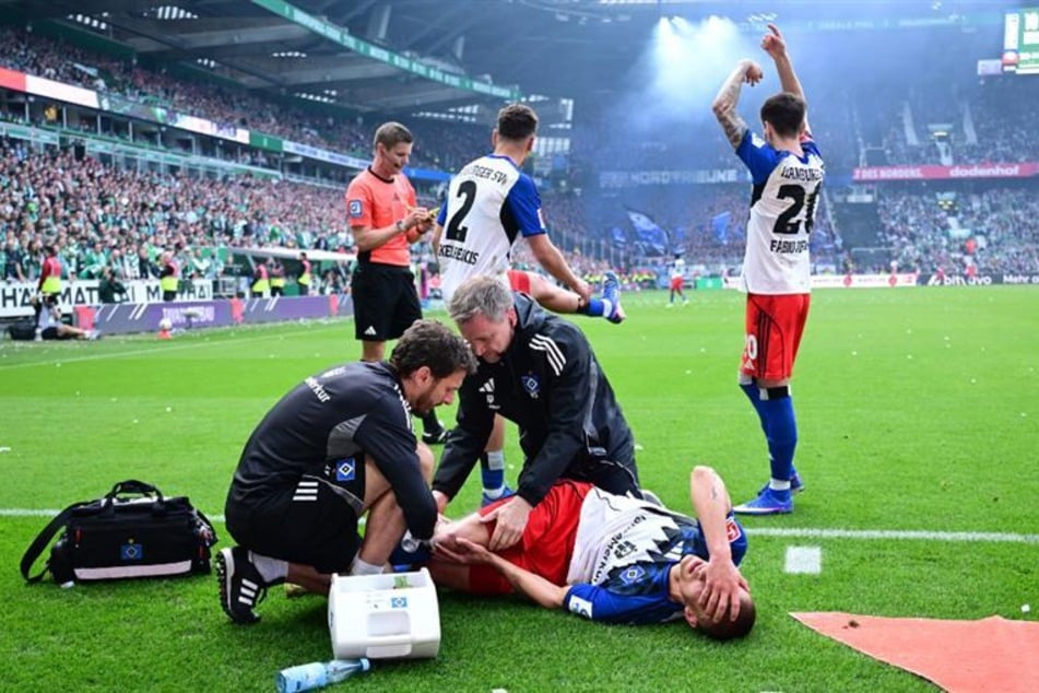 Miro Muheim muss verletzt runter.