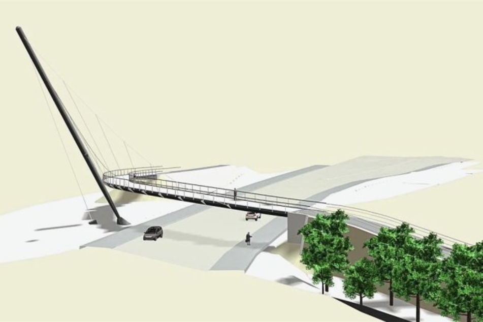 Diese Radweg-Brücke über die Kalkstraße könnte gespart werden, meint die FDP.