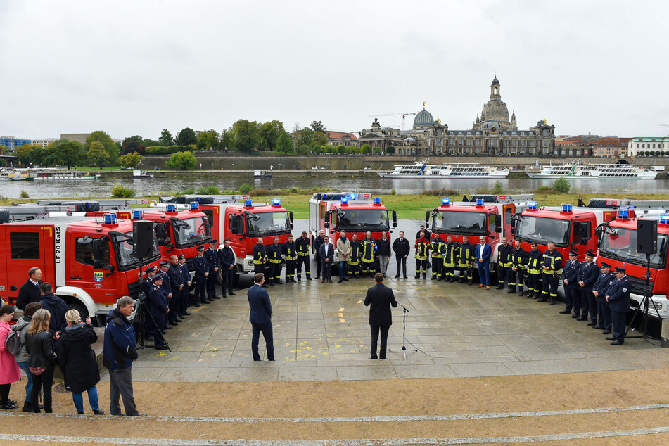 Sachsens Feuerwehr kann sich über sieben neue Fahrzeuge freuen.