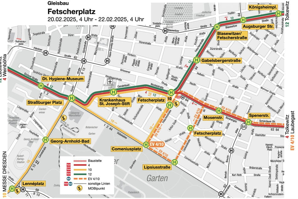 Das ist der Fahrplan der Linien 4, 10 und 12 von Donnerstag bis Sonntag.