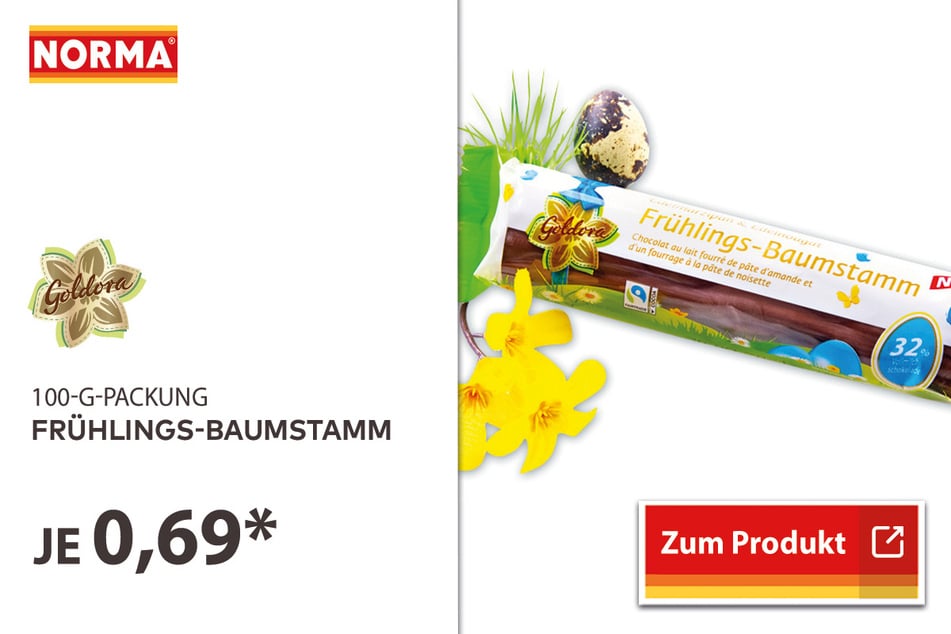Frühlings-Baumstamm für 0,69 Euro.