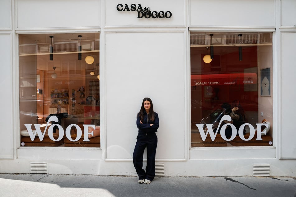 Clara Zambuto poses for a portrait outside Casa del Doggo in Paris on May 7, 2026.