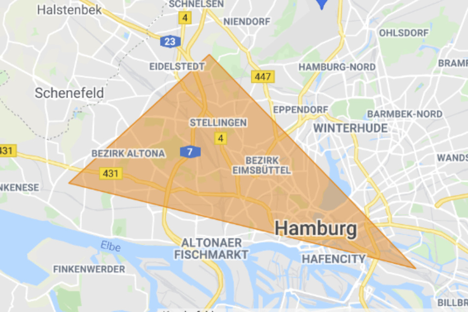 Die Feuerwehr hat eine Warnung für weite Teile Hamburgs veröffentlicht.