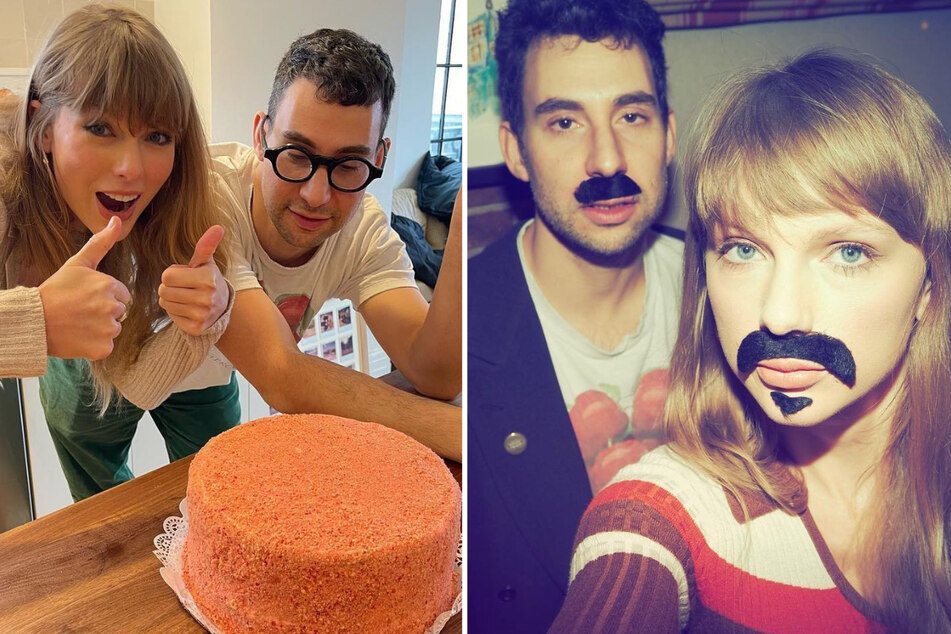Anti-Hero (feat. Bleachers) is yet another iconic collaboration between Taylor Swift (r) and Jack Antonoff.