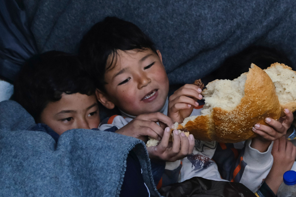 Unter den Flüchtlingen sind auch viele Kinder.