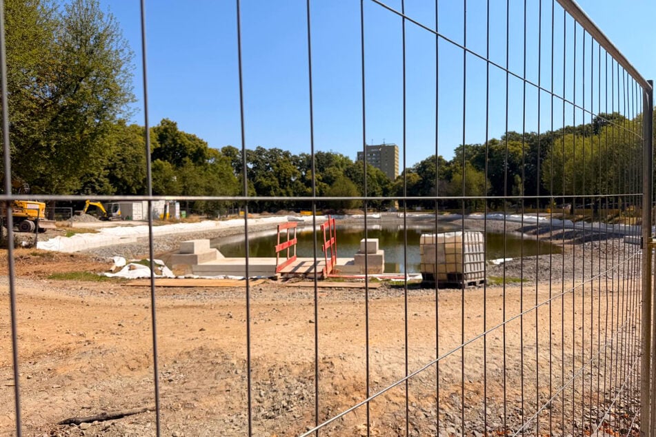 Wasserbecken im Clara-Park immer noch gesperrt: Deshalb verzögern sich die Bauarbeiten