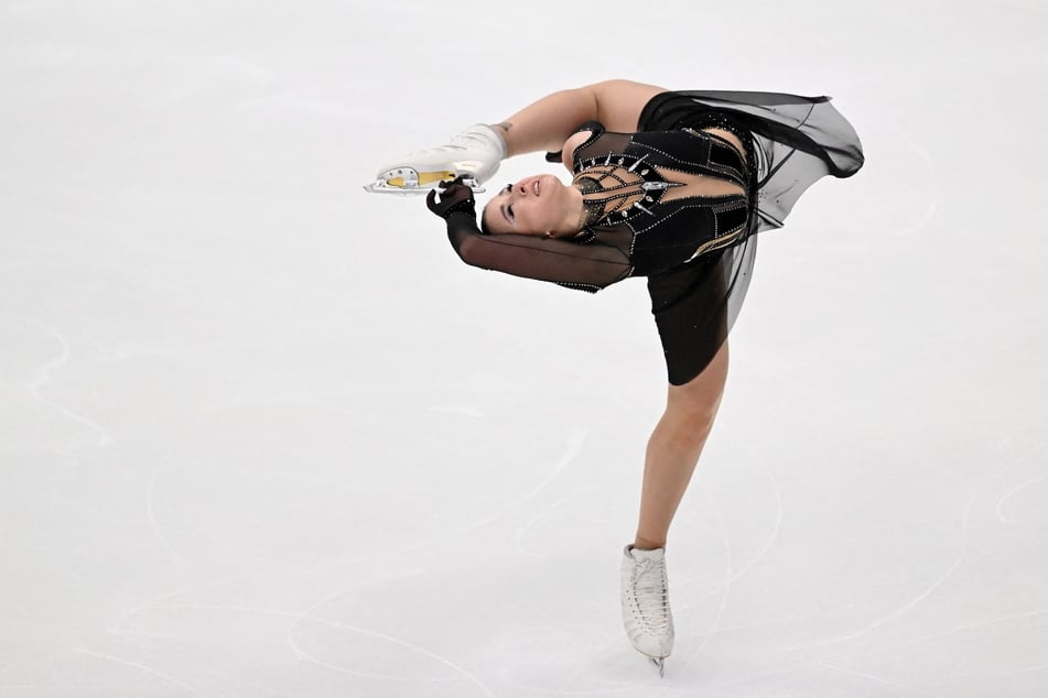 Russian figure skater Kamila Valieva competes in the women's free skating event during the Russian Grand Prix of Figure Skating at the Megasport Arena in Moscow on November 26, 2023.