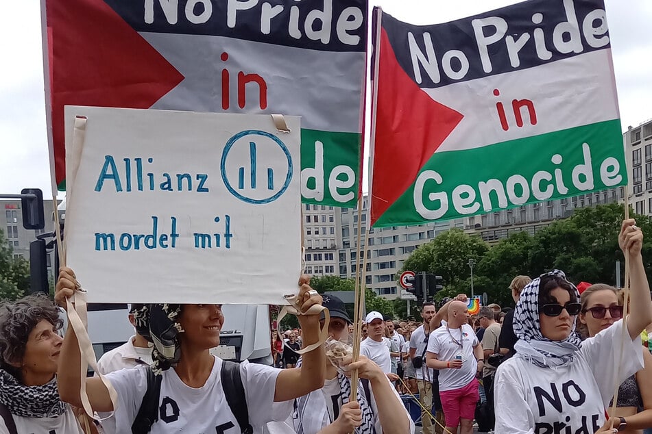 Protest beim CSD: "Neue Generation" prangert Allianz als Mittäter im Gaza-Krieg an!