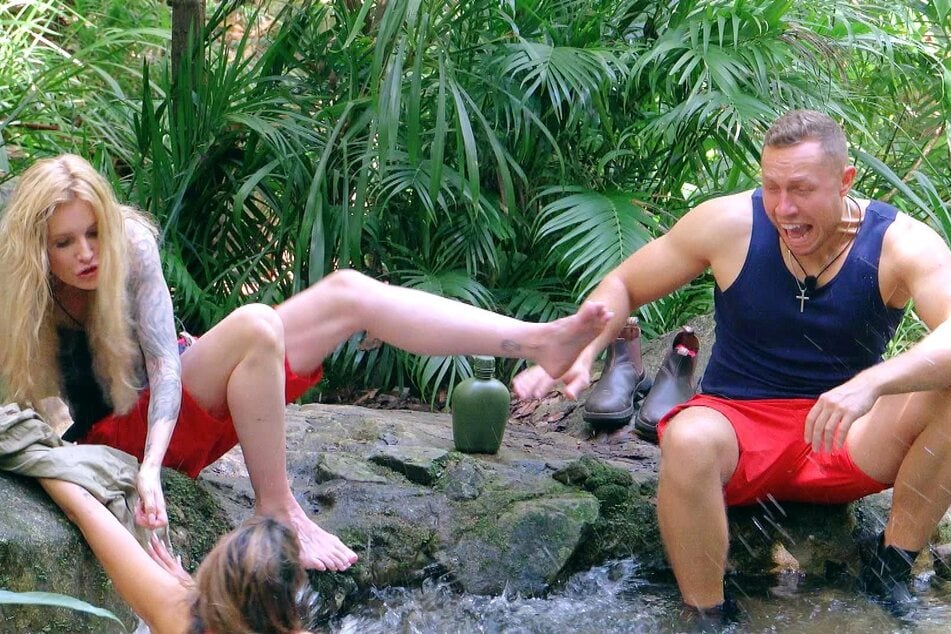 Mirja du Mont (50) und Patrick Romer (30) können nicht mehr reagieren.