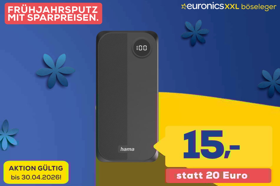 Hama-Powerbank für 15 statt 20 Euro.