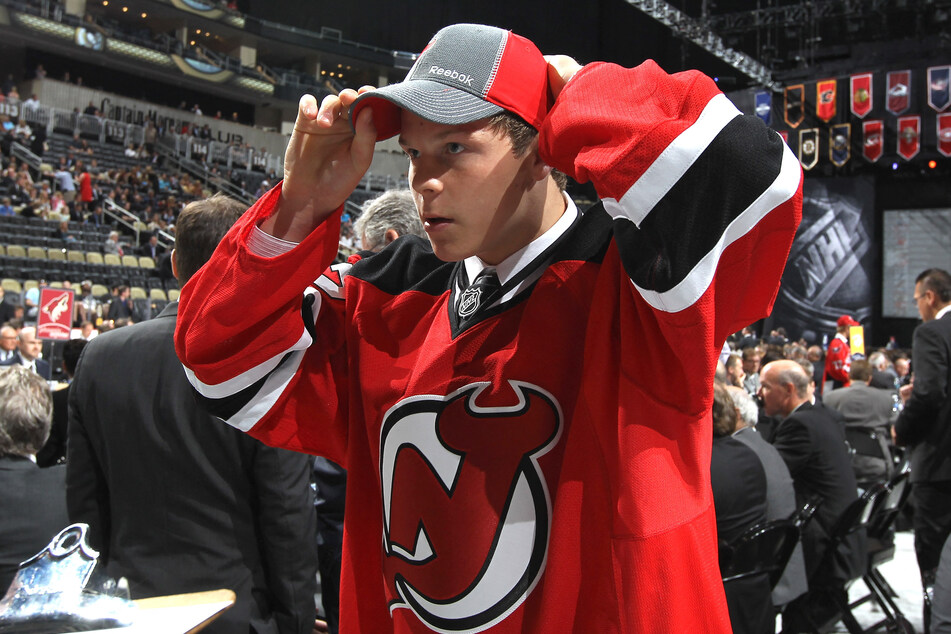 Ben Johnson (28) 2012 beim NHL Entry Draft.