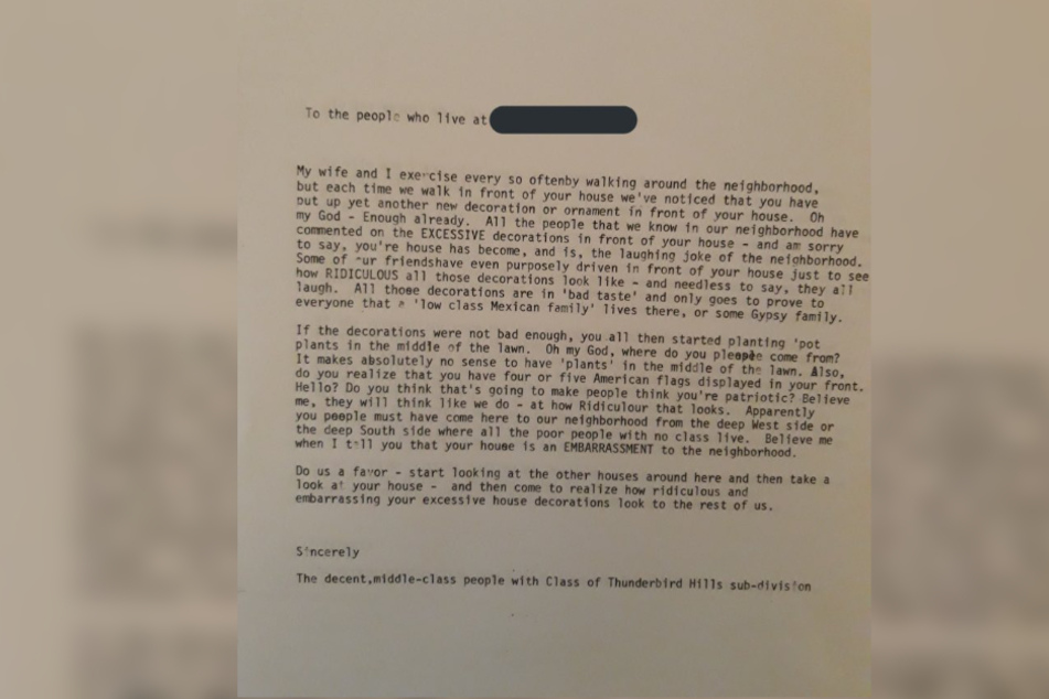 Diesen Brief erhielt der Großvater.